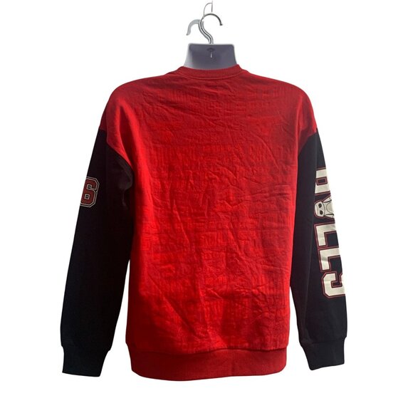 NBA Chicago Bulls Mens Red & Black Crewneck Sweatshirt Size Small - Picture 3 of 15